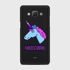 PIXELATED UNICORN Samsung Galaxy A5 (2015) case - thin fit matte black (D109)
