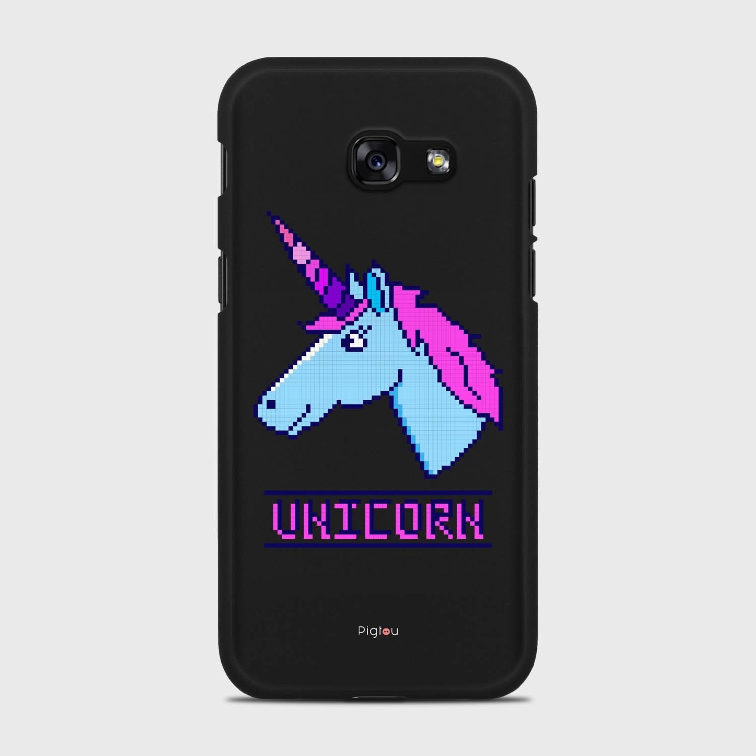 PIXELATED UNICORN Samsung Galaxy A5 (2017) case - thin fit matte black (D109)