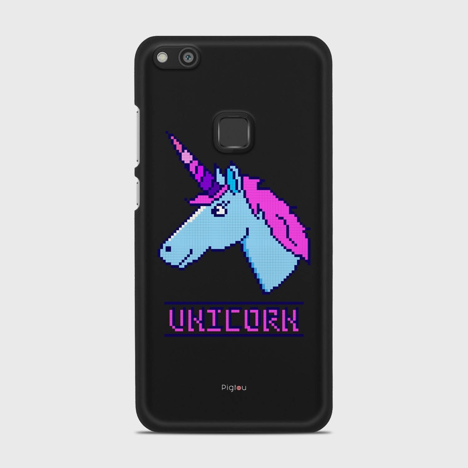 PIXELATED UNICORN Huawei P10 Lite case - thin fit matte black (D109)