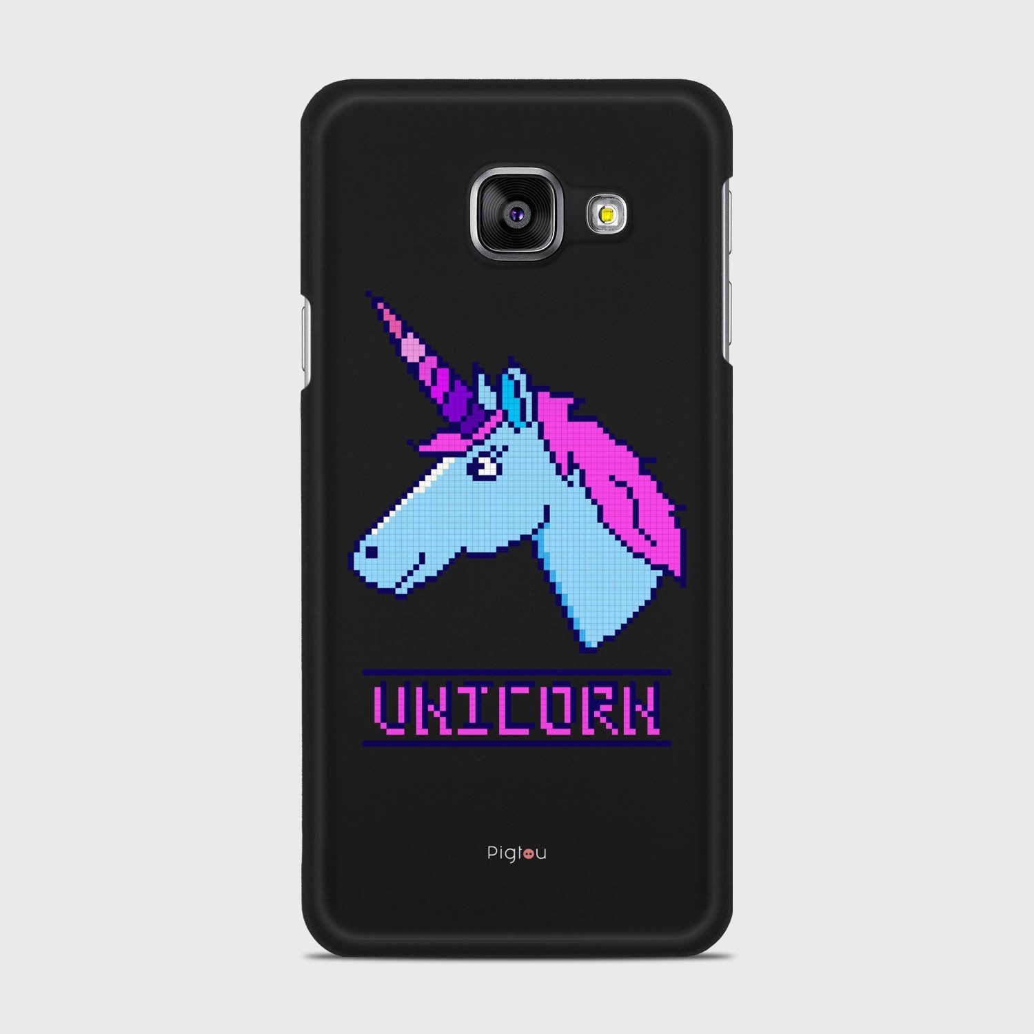 PIXELATED UNICORN Samsung Galaxy A3 (2016) case - thin fit matte black (D109)