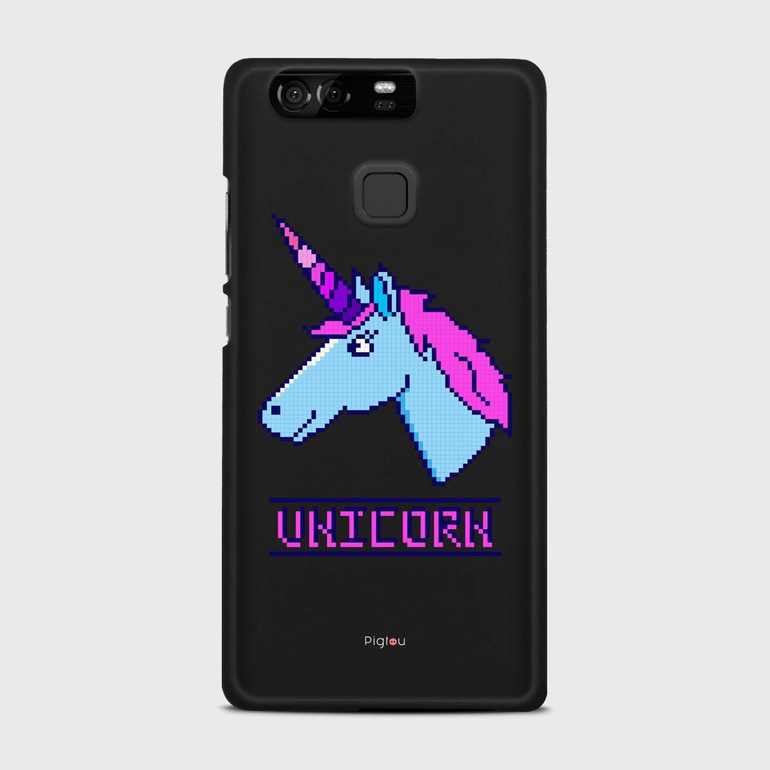 PIXELATED UNICORN Huawei P9 case - thin fit matte black (D109)