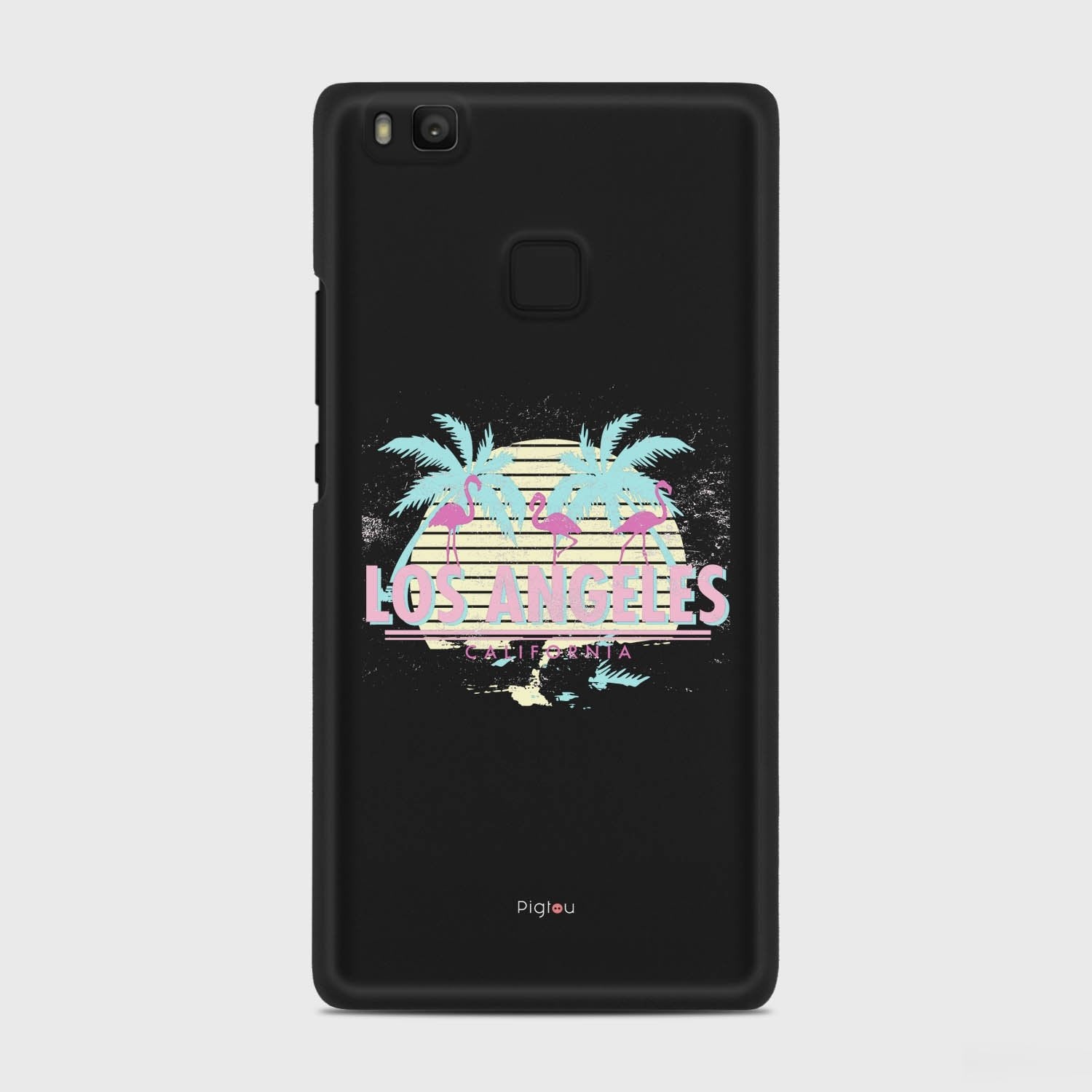 LOS ANGELES Huawei P9 Lite case - thin fit matte black (D110)