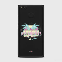 LOS ANGELES Huawei P9 Lite case - thin fit matte black (D110)
