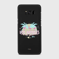 LOS ANGELES Samsung Galaxy S8 case - thin fit matte black (D110)