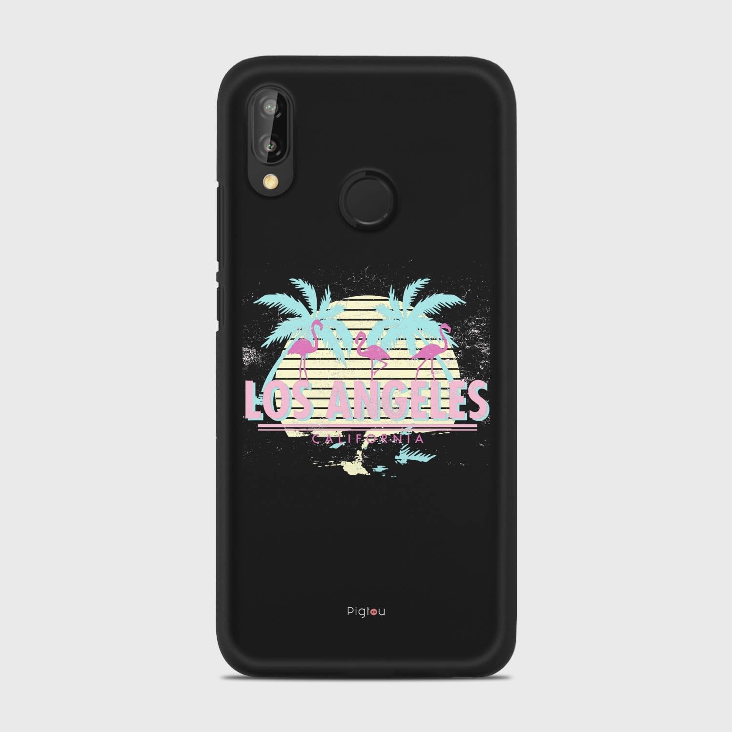 LOS ANGELES Huawei P20 Lite case - thin fit matte black (D110)