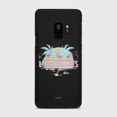LOS ANGELES Samsung Galaxy S9 case - thin fit matte black (D110)