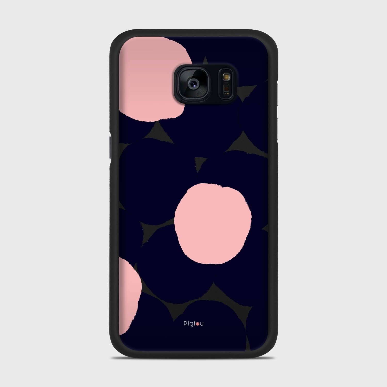 COLOURS OF LIFE Samsung Galaxy S7 Edge case - thin fit matte black (D112)