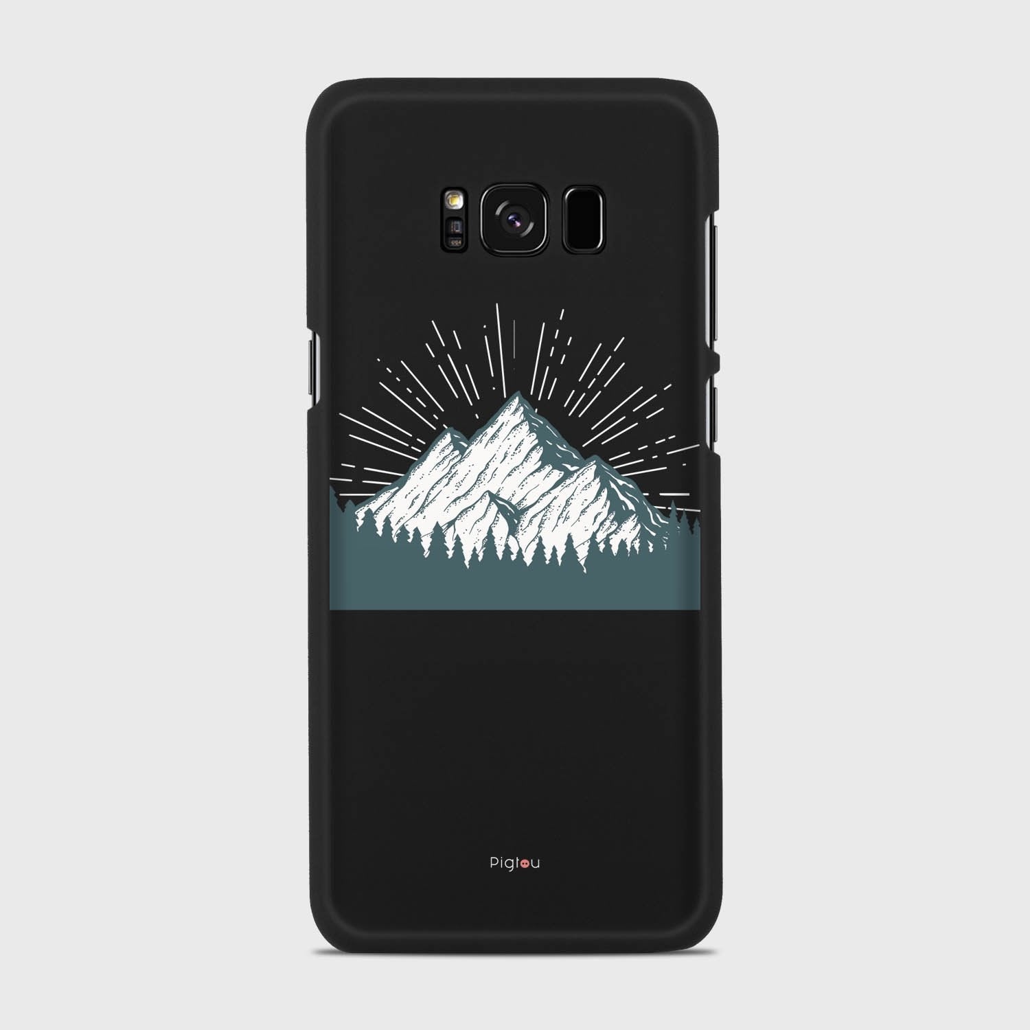 EVEREST Samsung Galaxy S8 Plus case - thin fit matte black (D113)