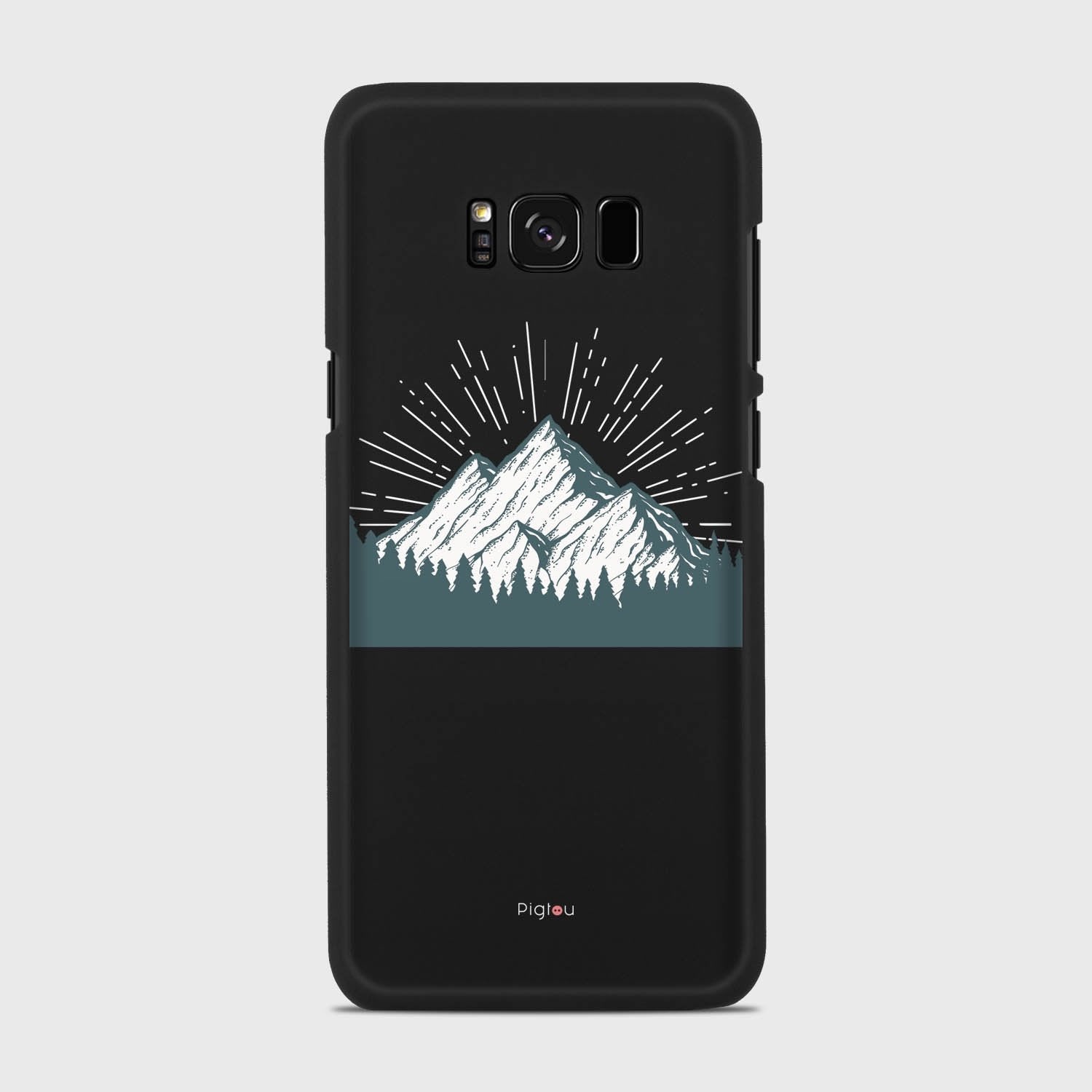 EVEREST Samsung Galaxy S8 case - thin fit matte black (D113)