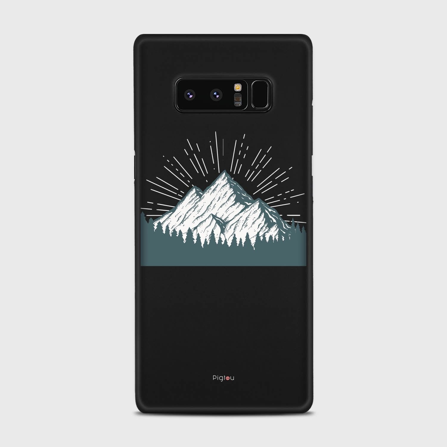 EVEREST Samsung Galaxy Note 8 case - thin fit matte black (D113)