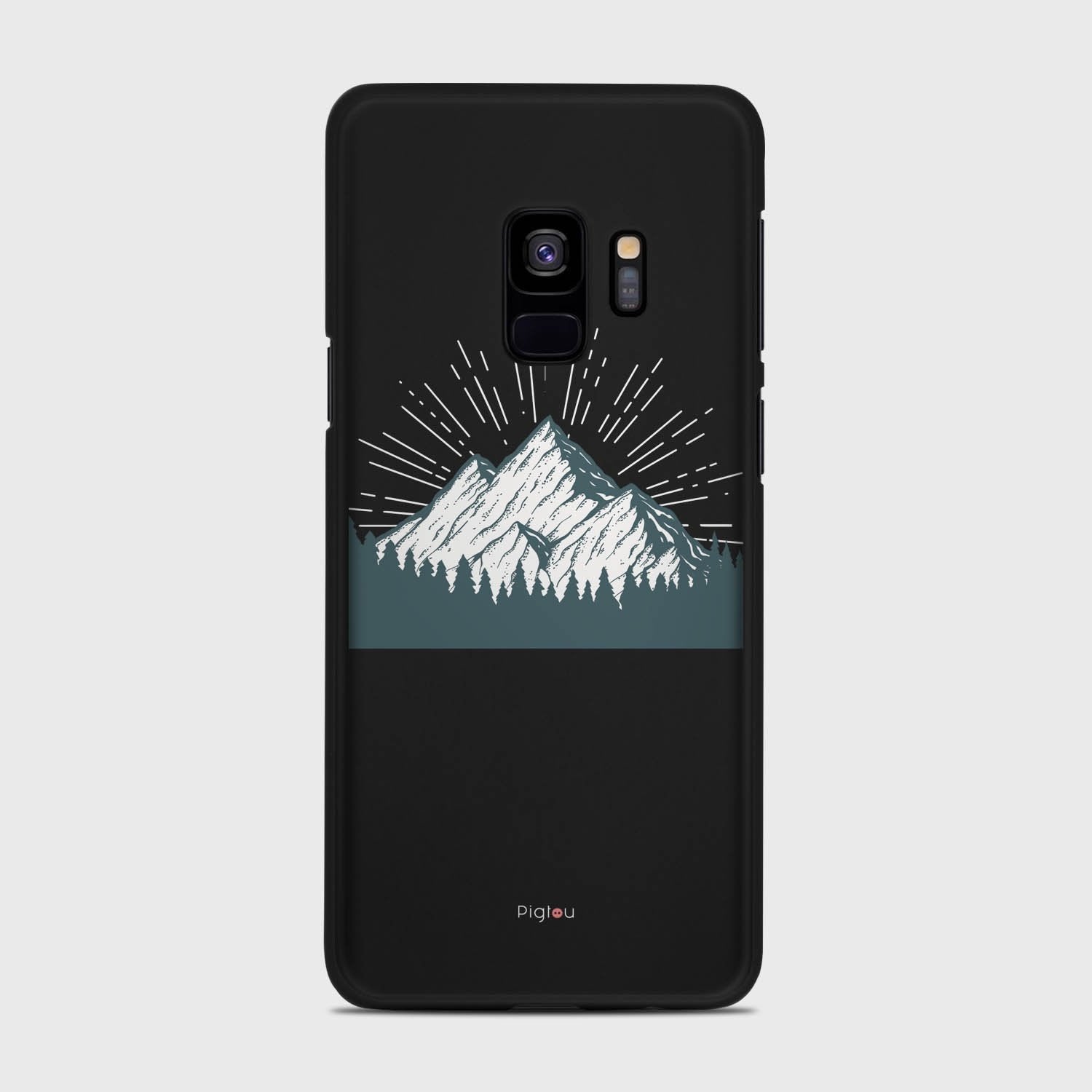 EVEREST Samsung Galaxy S9 case - thin fit matte black (D113)