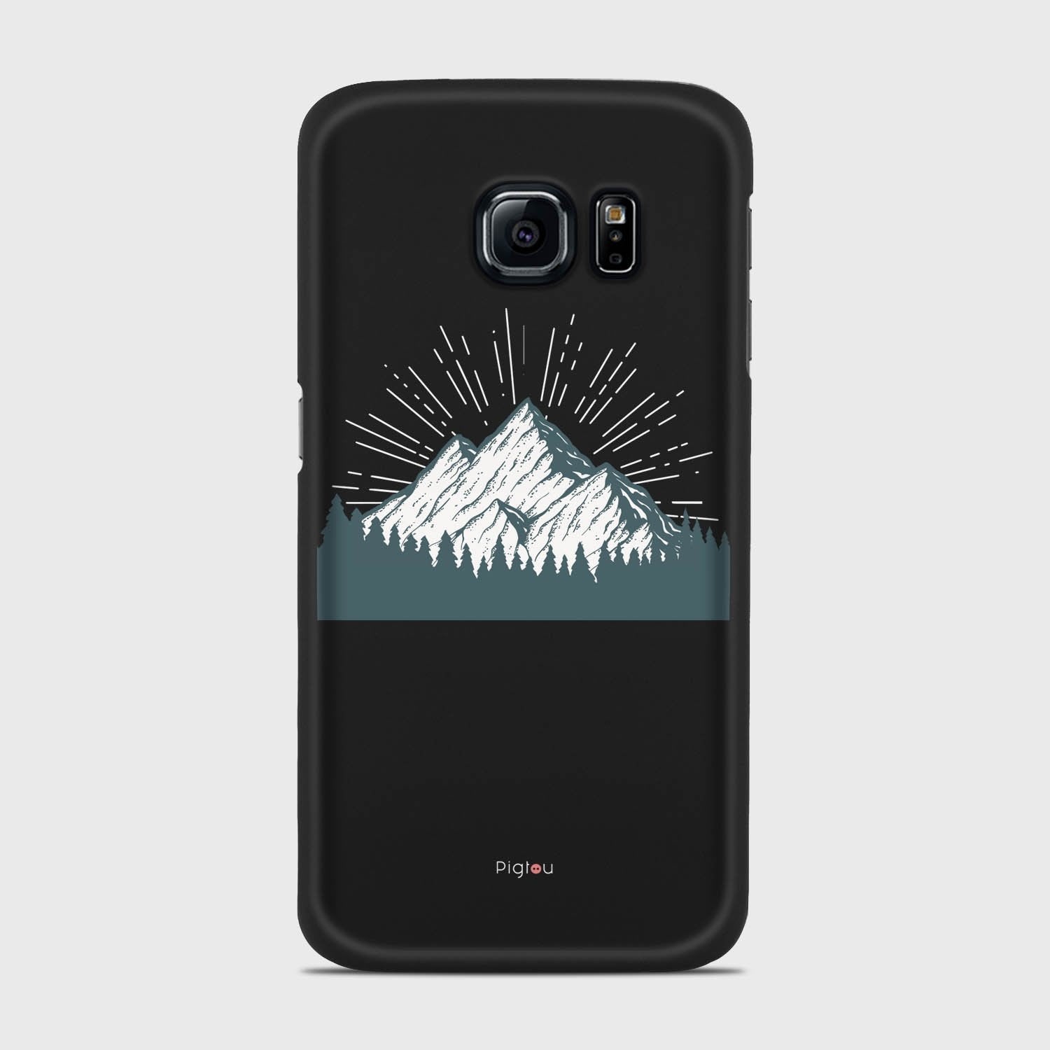 EVEREST Samsung Galaxy S6 Edge case - thin fit matte black (D113)