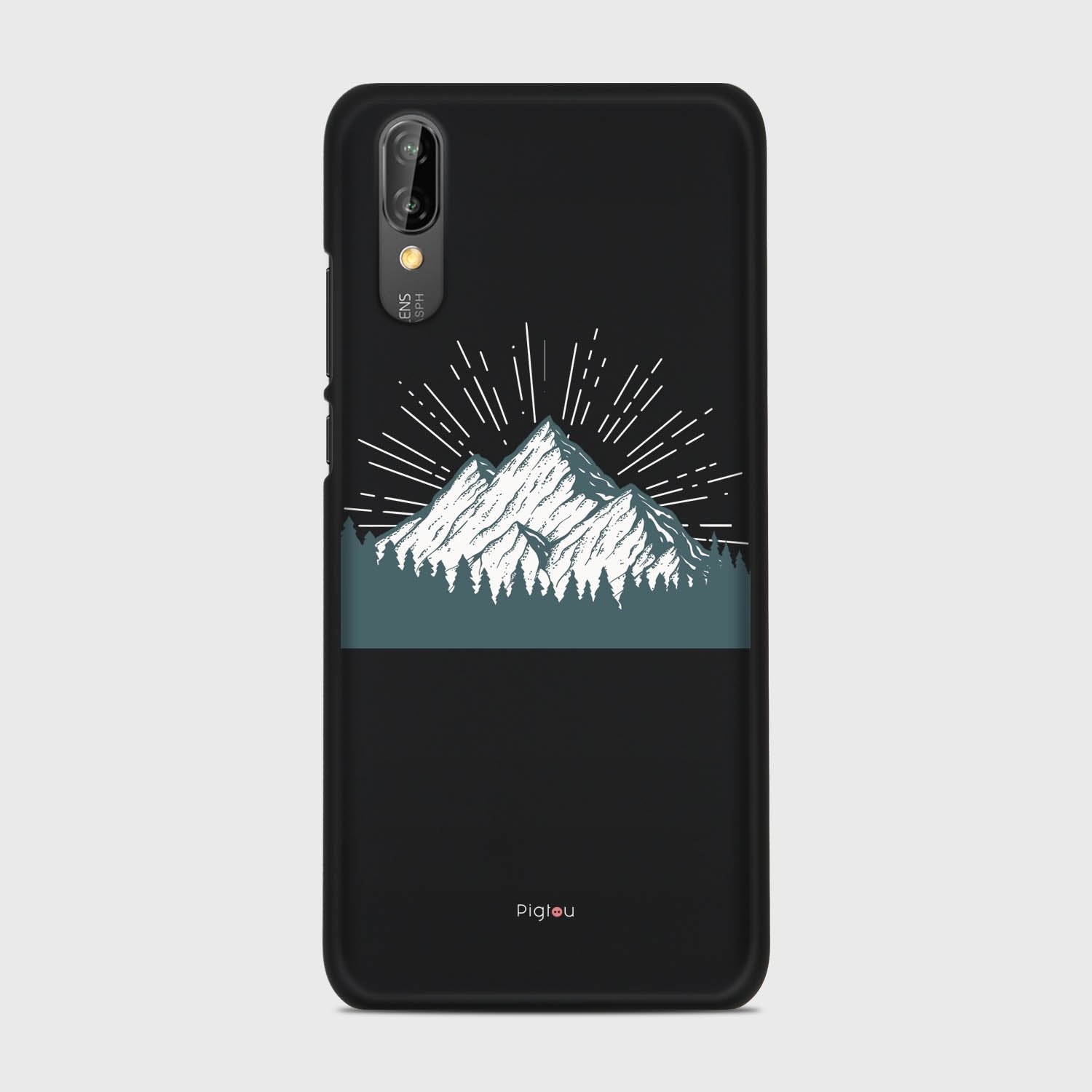 EVEREST Huawei P20 case - thin fit matte black (D113)