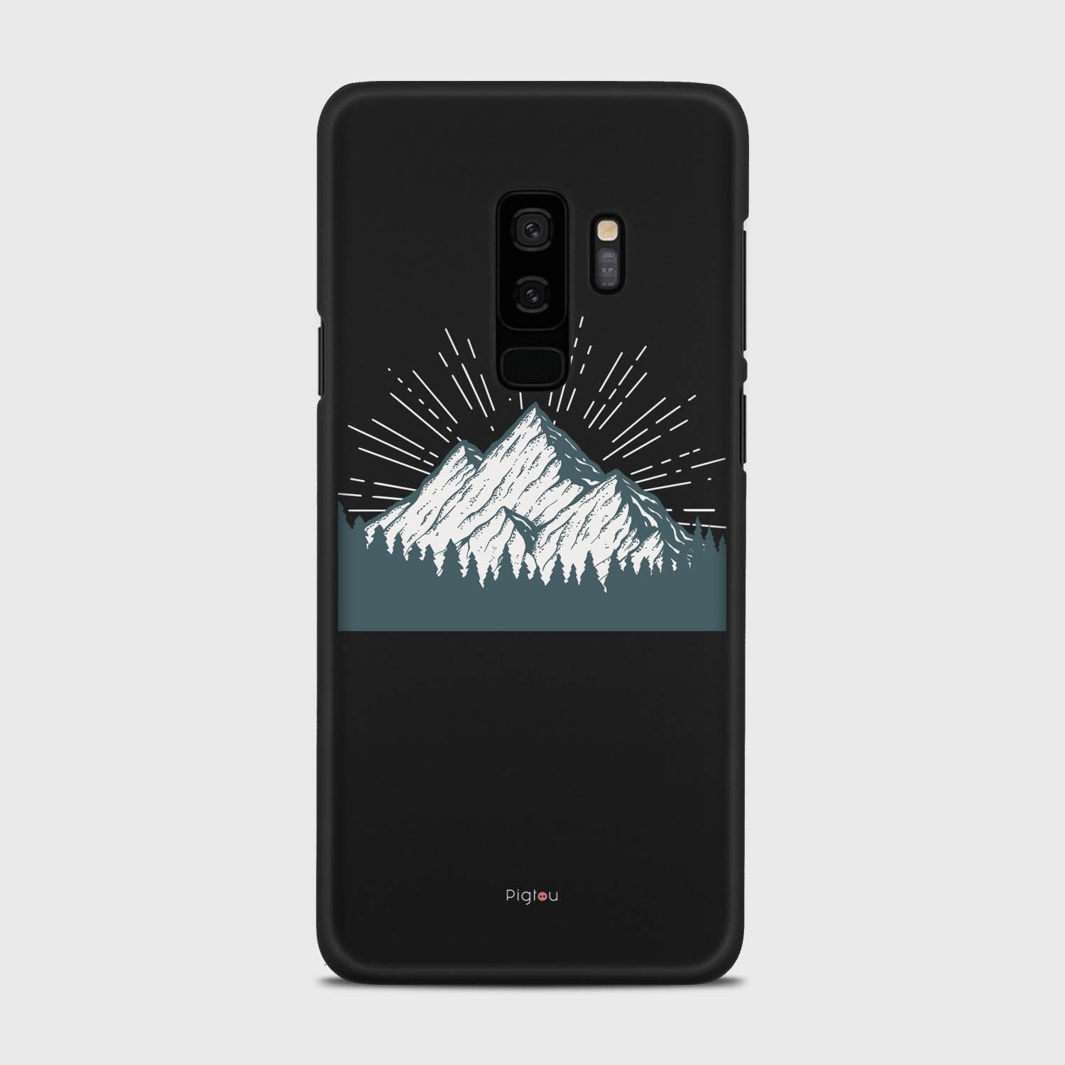 EVEREST Samsung Galaxy S9 Plus case - thin fit matte black (D113)