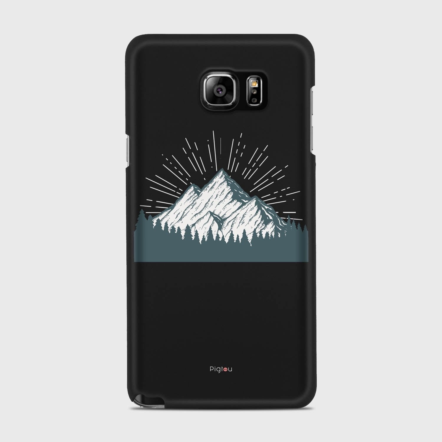 EVEREST Samsung Galaxy Note 5 case - thin fit matte black (D113)