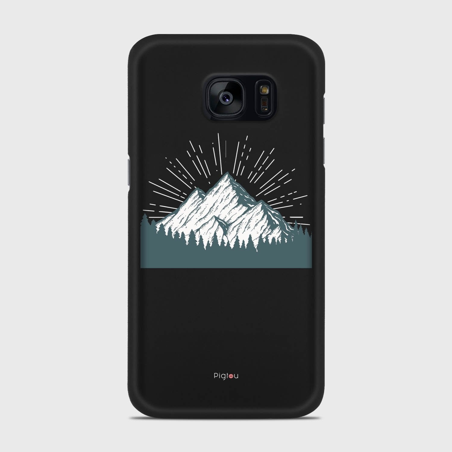 EVEREST Samsung Galaxy S7 case - thin fit matte black (D113)