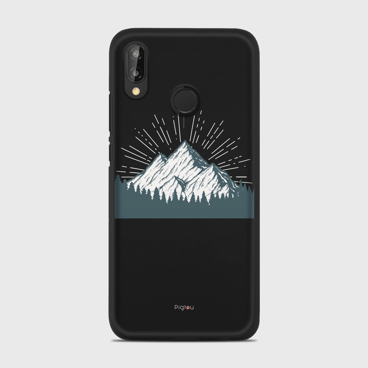 EVEREST Huawei P20 Lite case - thin fit matte black (D113)