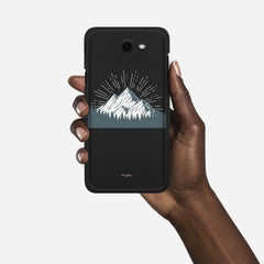 EVEREST Samsung Galaxy J7 (2017) Verizon case - thin fit matte black (D113)