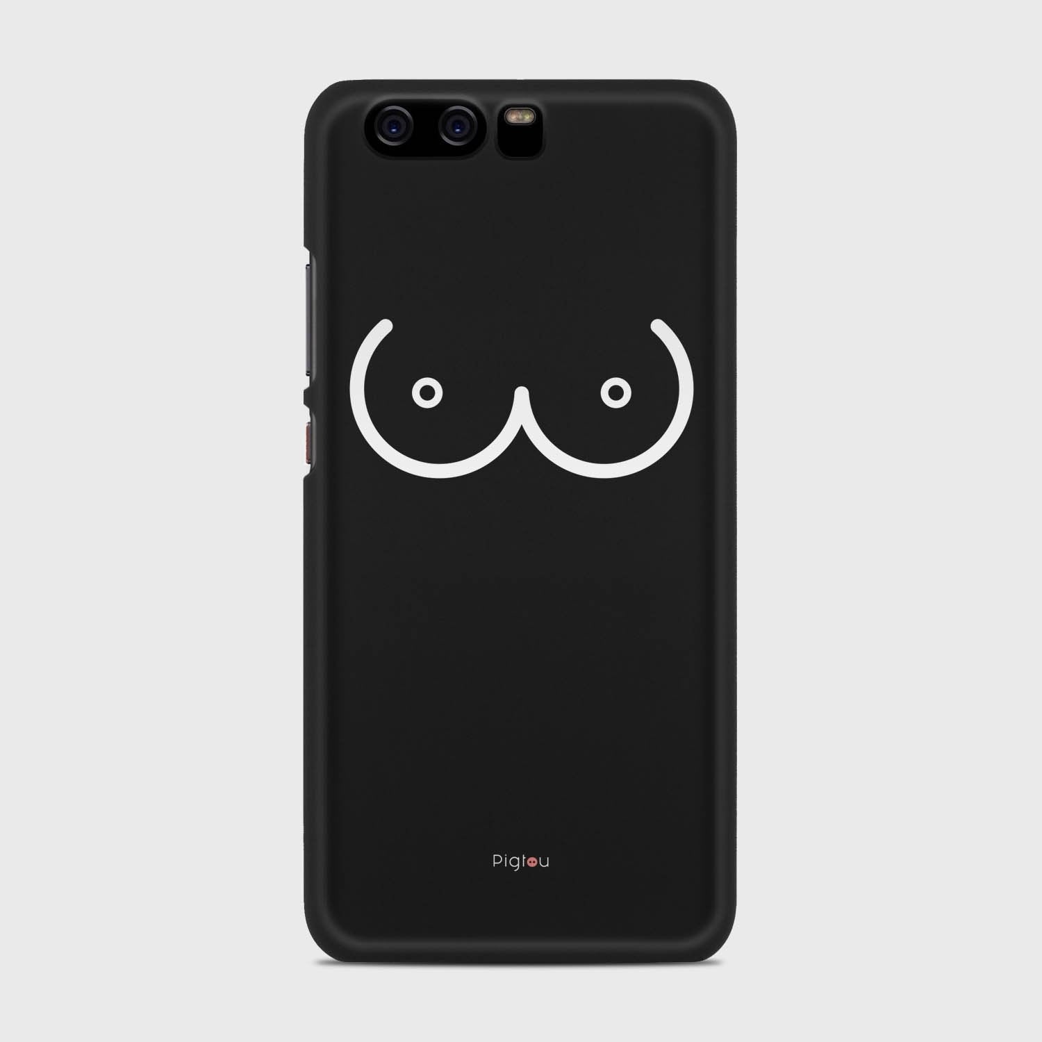 BOOBS Huawei P10 case - thin fit matte black (D114)