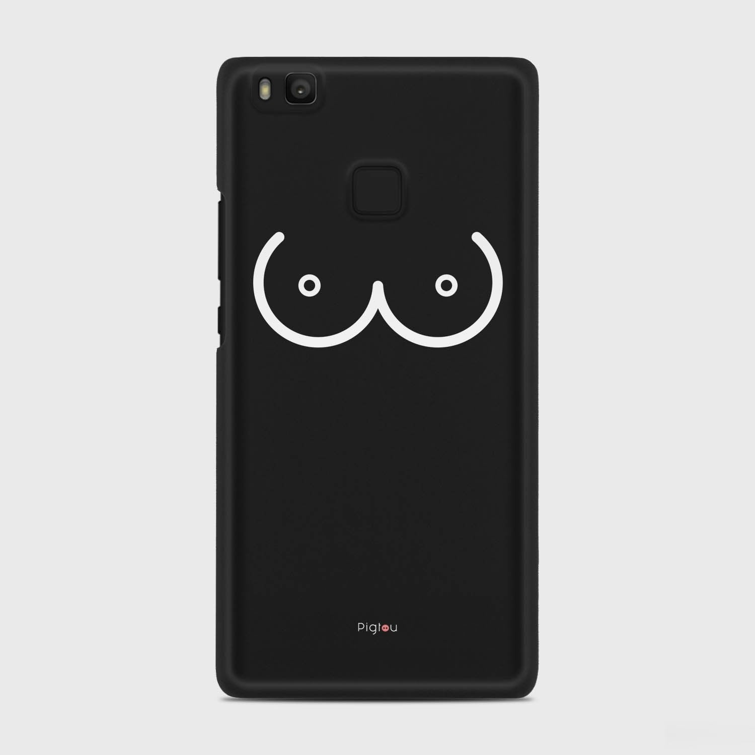 BOOBS Huawei P9 Lite case - thin fit matte black (D114)