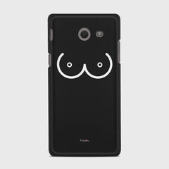 BOOBS Samsung Galaxy J5 (2017) Verizon case - thin fit matte black (D114)