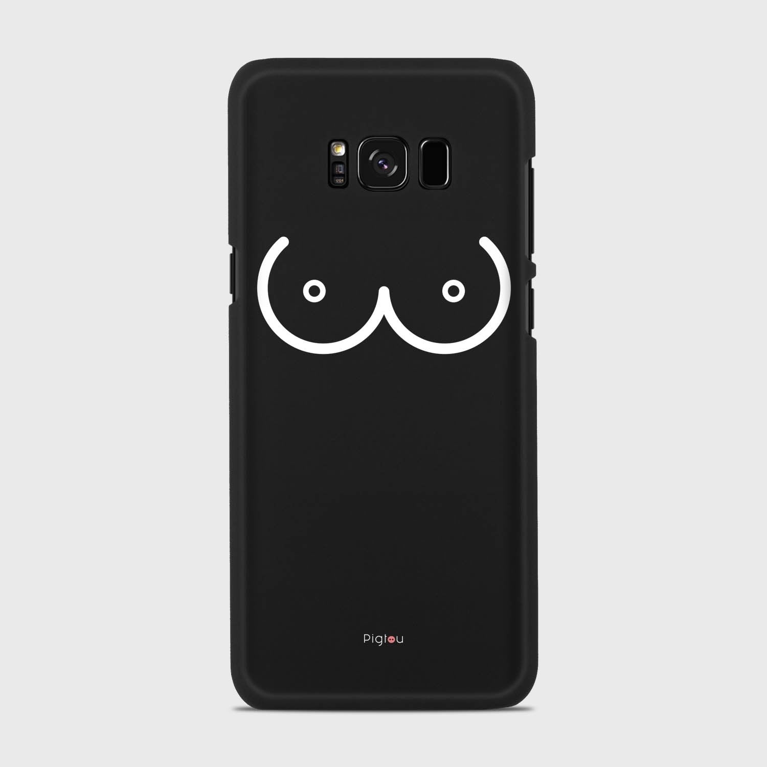 BOOBS Samsung Galaxy S8 case - thin fit matte black (D114)