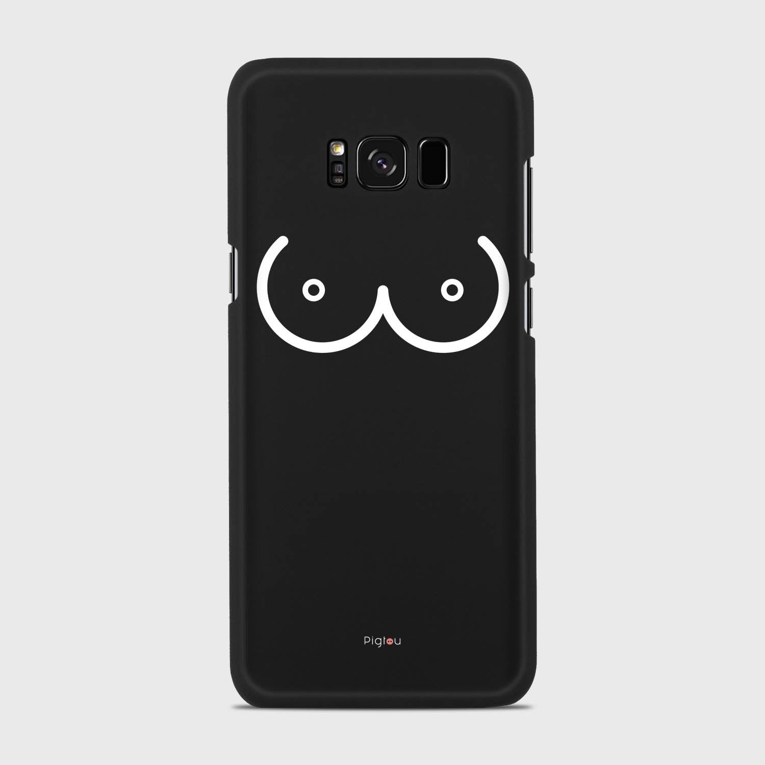 BOOBS Samsung Galaxy S8 Plus case - thin fit matte black (D114)