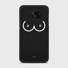 BOOBS Samsung Galaxy S7 Edge case - thin fit matte black (D114)