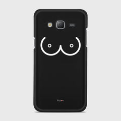 BOOBS Samsung Galaxy J5 (2015) case - thin fit matte black (D114)