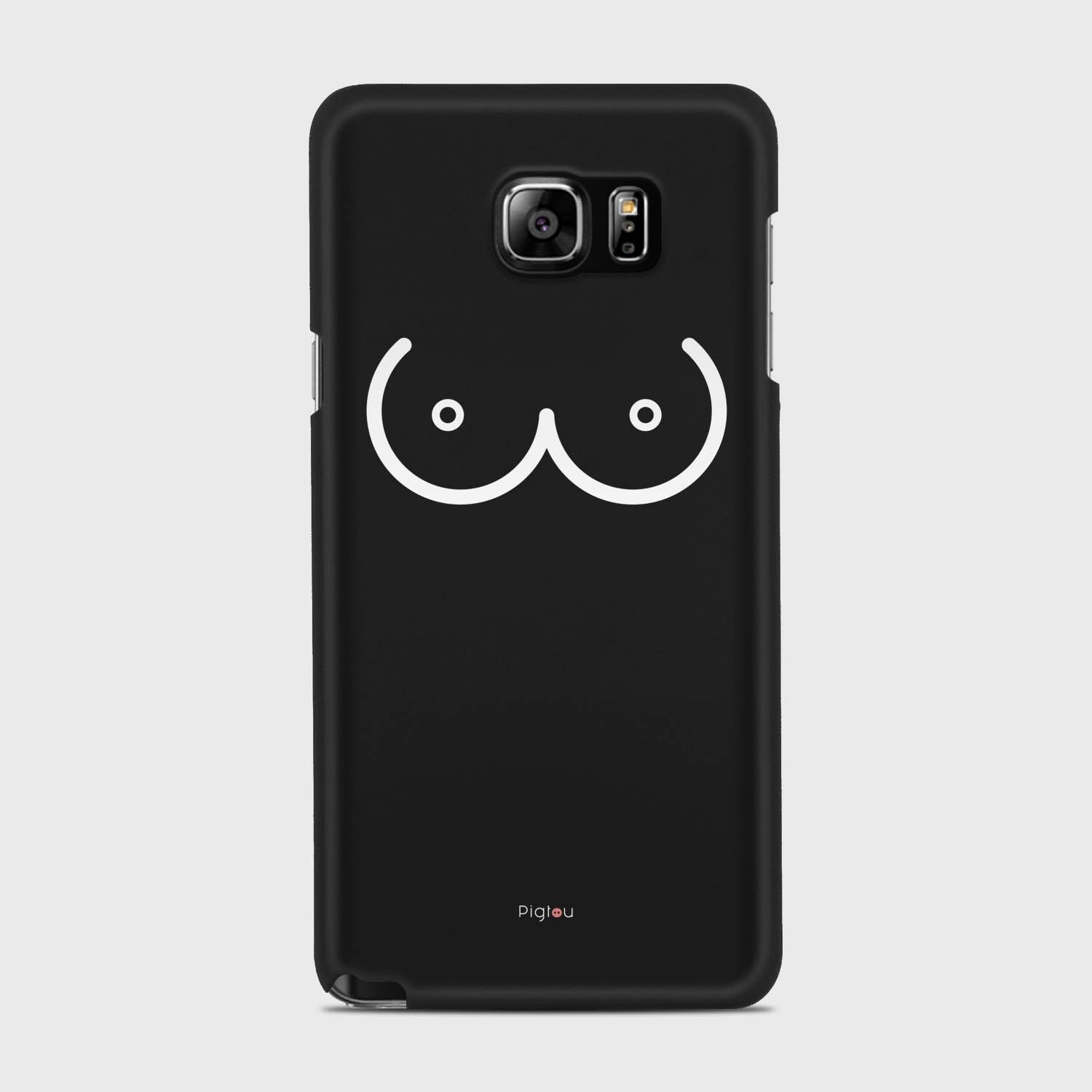 BOOBS Samsung Galaxy Note 5 case - thin fit matte black (D114)
