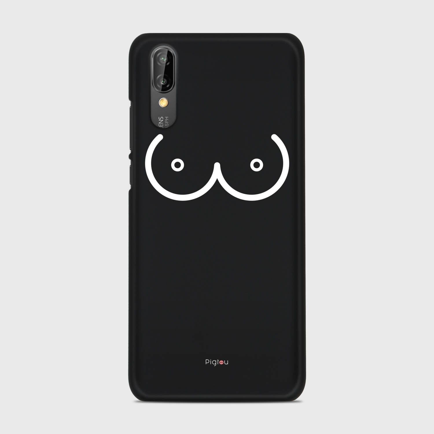 BOOBS Huawei P20 case - thin fit matte black (D114)