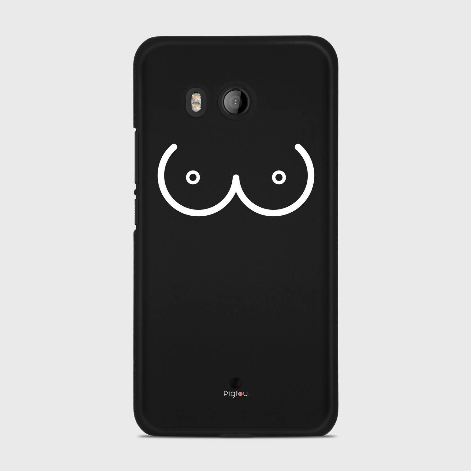 BOOBS HTC U11 case - thin fit matte black (D114)