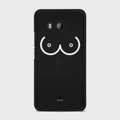BOOBS HTC U11 case - thin fit matte black (D114)