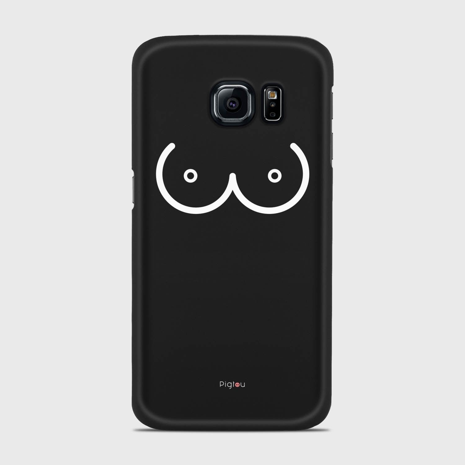 BOOBS Samsung Galaxy S6 Edge case - thin fit matte black (D114)