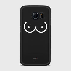 BOOBS Samsung Galaxy S6 Edge case - thin fit matte black (D114)