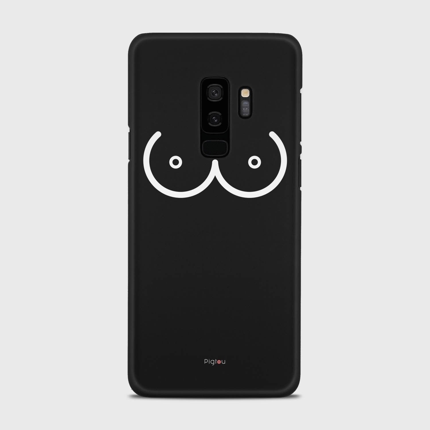 BOOBS Samsung Galaxy S9 Plus case - thin fit matte black (D114)