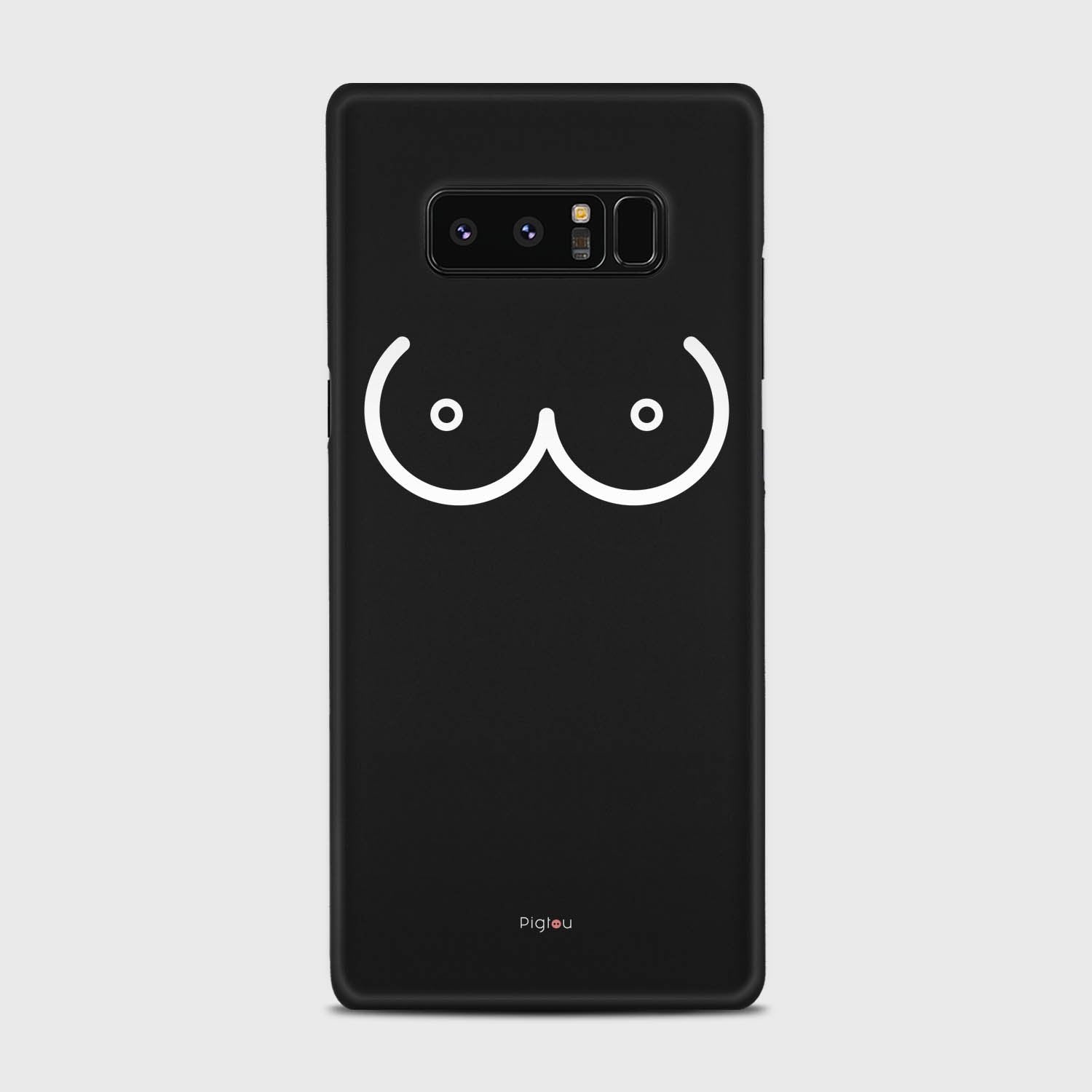 BOOBS Samsung Galaxy Note 8 case - thin fit matte black (D114)