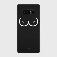 BOOBS Samsung Galaxy Note 8 case - thin fit matte black (D114)