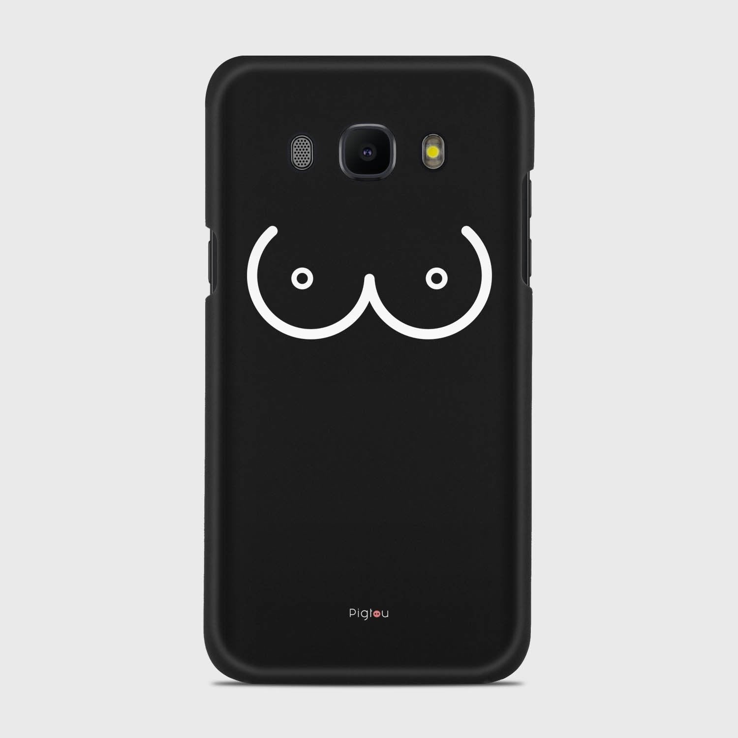 BOOBS Samsung Galaxy J5 (2016) case - thin fit matte black (D114)