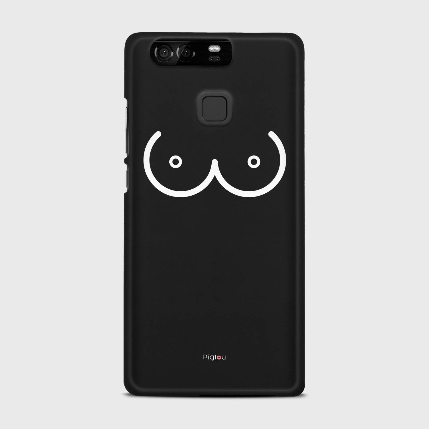 BOOBS Huawei P9 case - thin fit matte black (D114)
