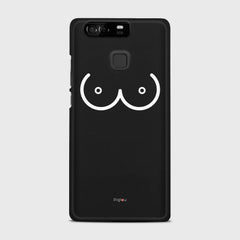 BOOBS Huawei P9 case - thin fit matte black (D114)