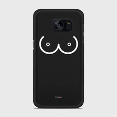 BOOBS Samsung Galaxy S7 case - thin fit matte black (D114)