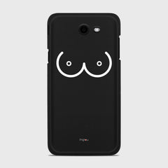 BOOBS Samsung Galaxy J7 (2017) Verizon case - thin fit matte black (D114)