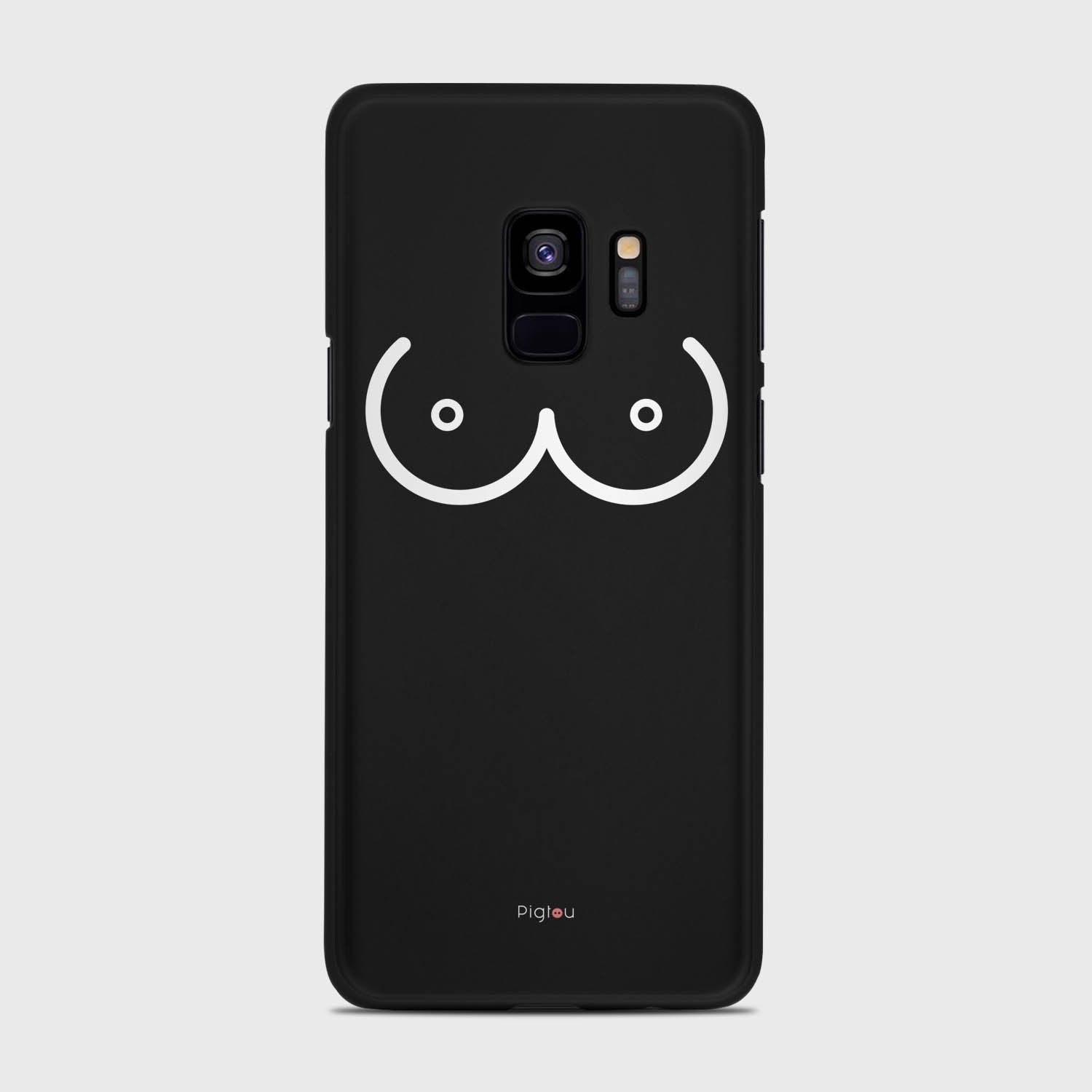 BOOBS Samsung Galaxy S9 case - thin fit matte black (D114)