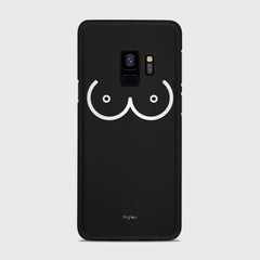 BOOBS Samsung Galaxy S9 case - thin fit matte black (D114)