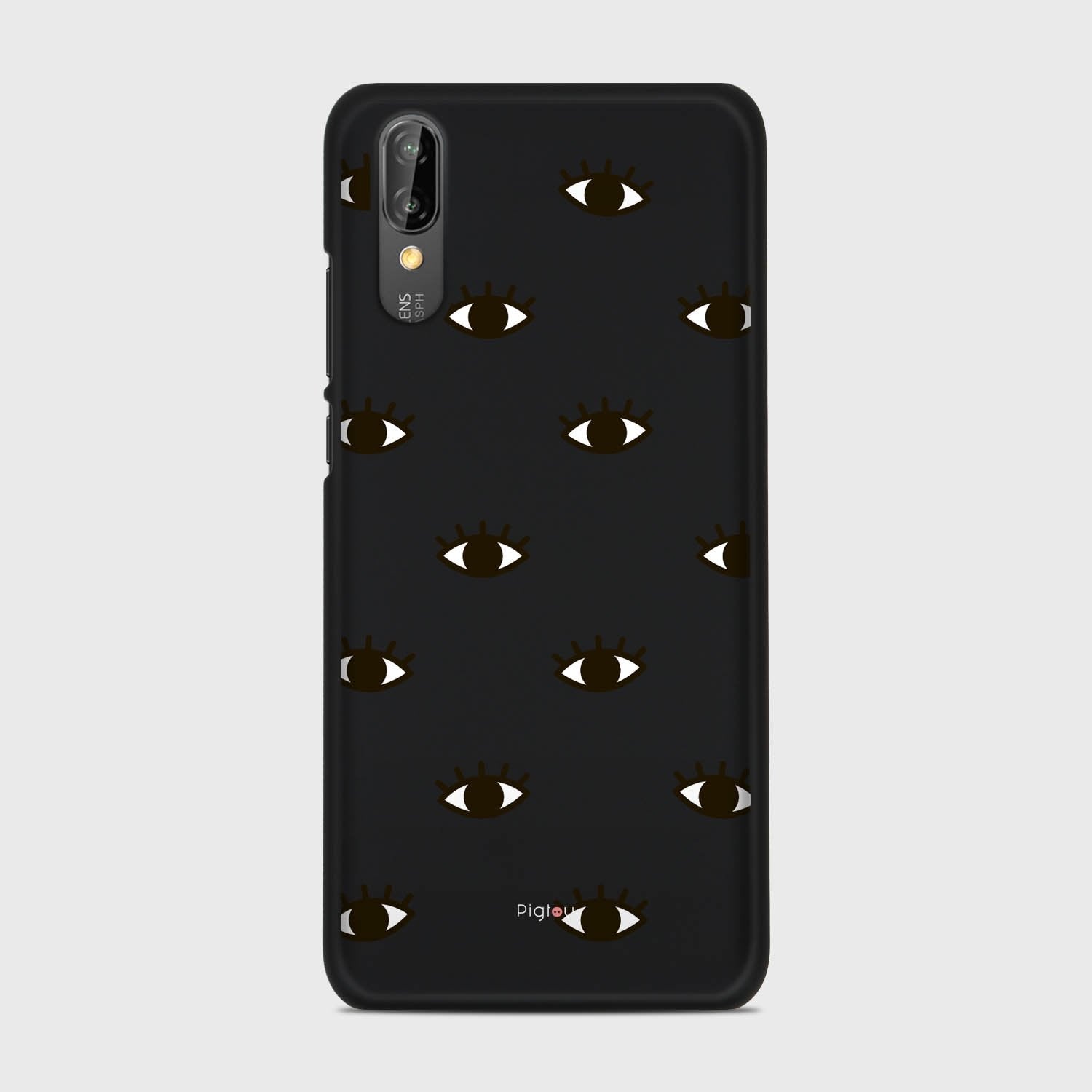 EYES Huawei P20 case - thin fit matte black (D116)