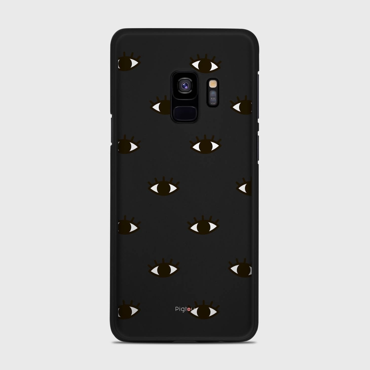 EYES Samsung Galaxy S9 case - thin fit matte black (D116)