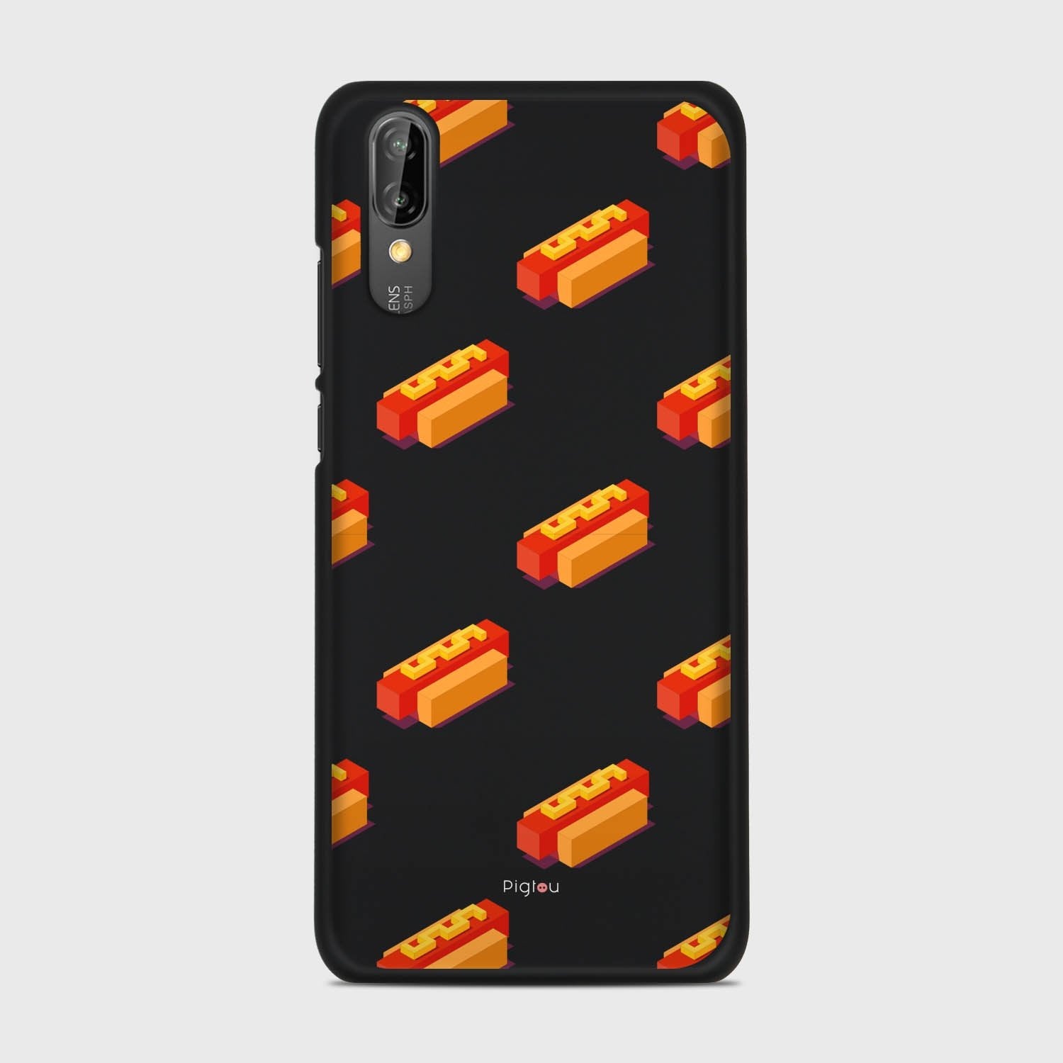 HOT DOGS Huawei P20 case - thin fit matte black (D117)