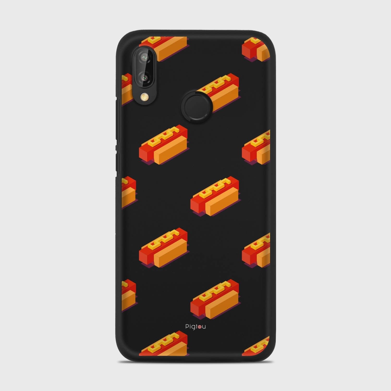 HOT DOGS Huawei P20 Lite case - thin fit matte black (D117)