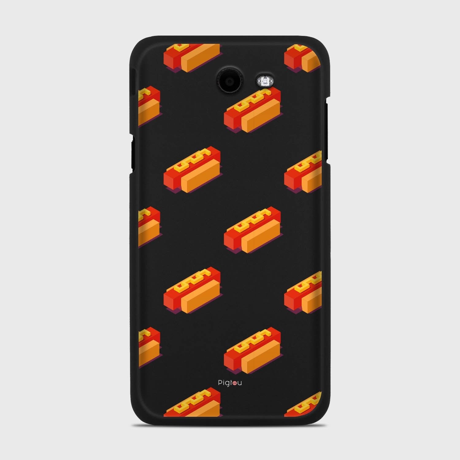 HOT DOGS Samsung Galaxy J7 (2017) Verizon case - thin fit matte black (D117)